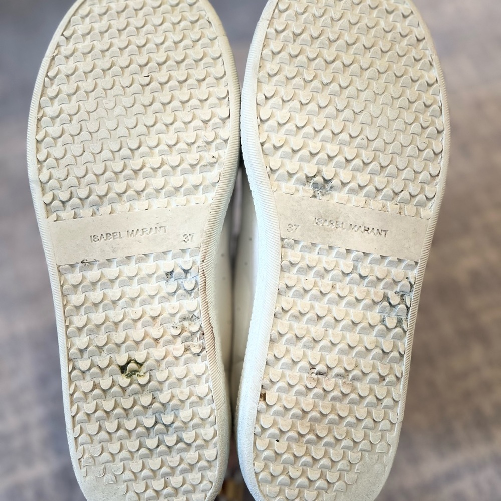 Isabel Marant Red and White Sneakers - Picture 3 of 5